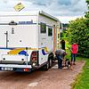 Immer beliebter werden in Zeiten der Corona-Krise Fahrten mit dem Wohnmobil &ndash; hier Touristen in Königsfeld. Auch ...