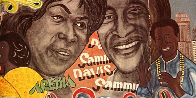Sammy Davies Junior, Teil eines rund 30 Meter langen und drei Meter hohen Behangs.