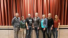 Der Vorstand (von links): Fabian Isele (Vorsitzender), Sigrid Enderle (Kasse), Dirk Zimmermann (kommissarischer Dirigent), Werner Isele ...