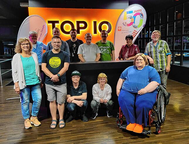 Sie freuen sich schon auf die inklusive Disko (von links): die Veranstalter Petra Kaiser, Wolfgang Heintschel, Christoph Zels, Dominik ...