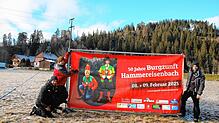 Auf das närrische Wochenende freuen sich stellvertretender Vorsitzende Damian Frank, Burgrat Albert Hegenauer und Vorsitzender ...