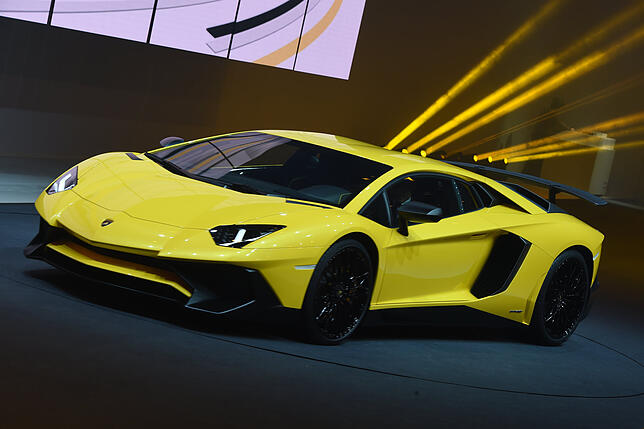 Ein Lamborghini, fotografiert auf dem Automobil-Salon in Genf. Bild: dpa