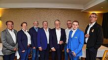 Das Präsidium der VSAN: von links Vizepräsident Peter Schmidt, Säckelmeisterin Ursula Forster, Fastnachtswissenschaftler Werner Metzger, ...