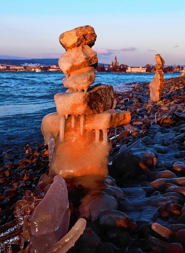 Eisskulpturen am Konstanzer Trichter!