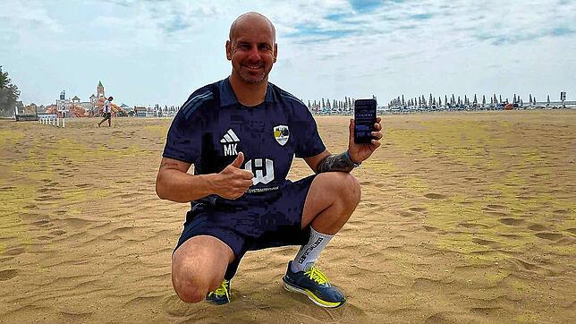 Grüße aus Venedig: Mario Ketterer, Trainer der SG Schwarzwald-Union Schönwald-Schonach, ist mit seiner Familie im Urlaub und verpasst ...