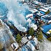 Eine große Rauchwolke hängt am 12. Januar bei dem Brand über dem Schwenninger Industriegebiet Ost. Für die Feuerwehr ein besonderer Einsatz.