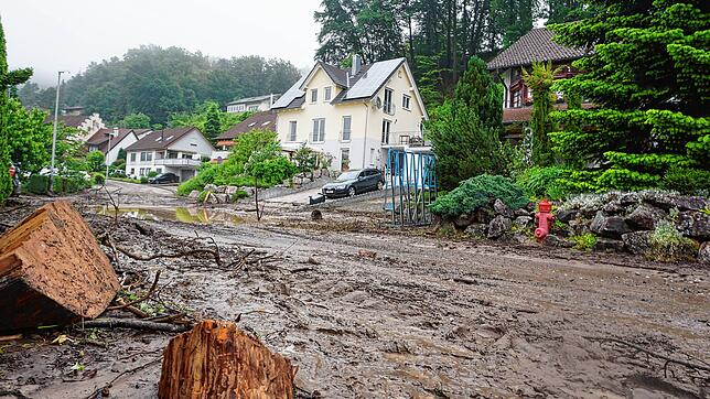 Bild : Ein Unwetter verursacht Millionenschäden in Küssaberg und Klettgau