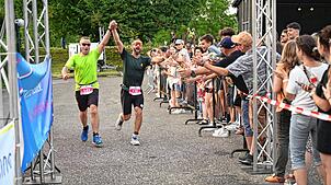 Glückliche Sportler beim Zieleinlauf  in Lauchringen. Archivfoto: Herbert Schnäbele