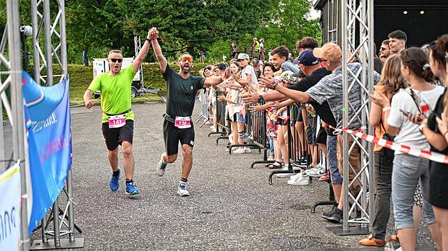 Glückliche Sportler beim Zieleinlauf  in Lauchringen. Archivfoto: Herbert Schnäbele