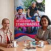 Elisabeth D‘Souza (rechts) spricht mit unserer Mitarbeiterin Ursula Freudig über das kommende Stadtradeln vom 22. Juni bis zum 12. Juli, ...