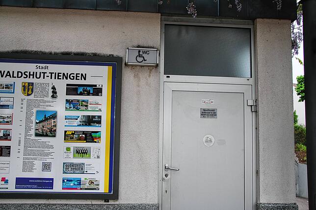 Die behindertengerechte Toilette am Viehmarktplatz in Waldshut kann nur mit einem Schlüssel genutzt werden.