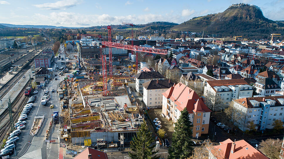 Die Bauarbeiten am Cano in Singen schreiten voran: Bald ist die erste Decke vollständig.