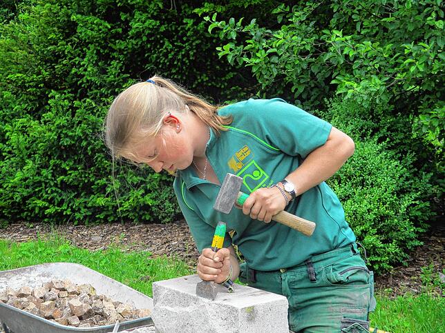 Konzentiert bei der Arbeit: Katharina Marenghi will die Jury in Kirchheim/Teck überzeugen.