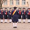 Schwerttanz der Überlinger Schwerttanzkompanie auf der Hofstatt, im Anschluss gab es den Maidlintanz zu sehen.