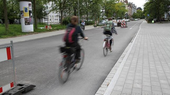 Fahrradstraße in Petershausen: Hier ist für Autofahrer vielleicht schon bald kein Durchkommen mehr.