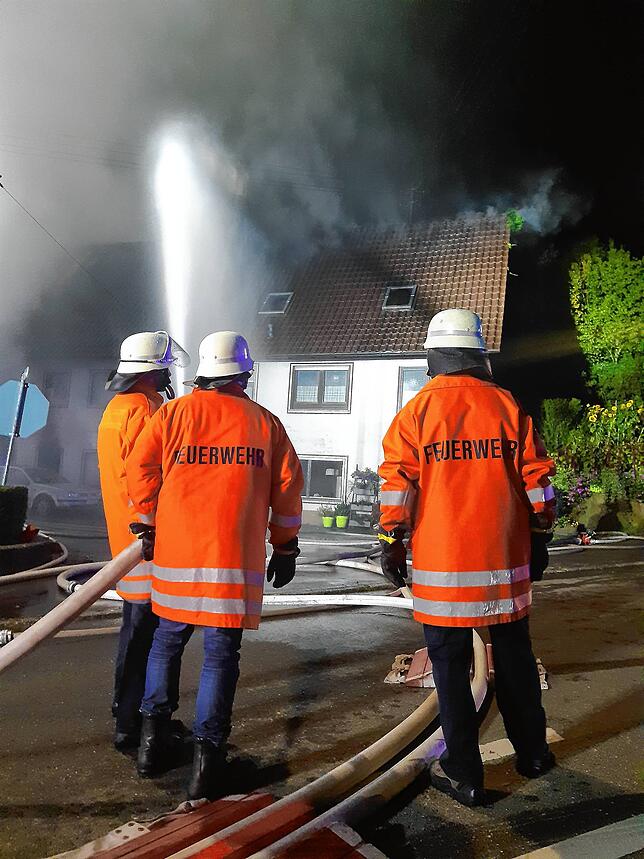 Der Einsatzort am Kirchhofweg in Hüfingen-Behla.