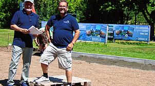 Rüdiger Semet und Alex Tylla, der im nächsten Jahr Nachfolger von Geschäftsführer Achim Sebök wird.