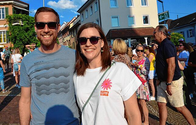 Bild 22: Gute Stimmung beim dritten Konzertabend des Markdorf Open-Air 2025