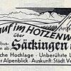 Auch das gab es einmal: Säckingen als Wintersportdestination.