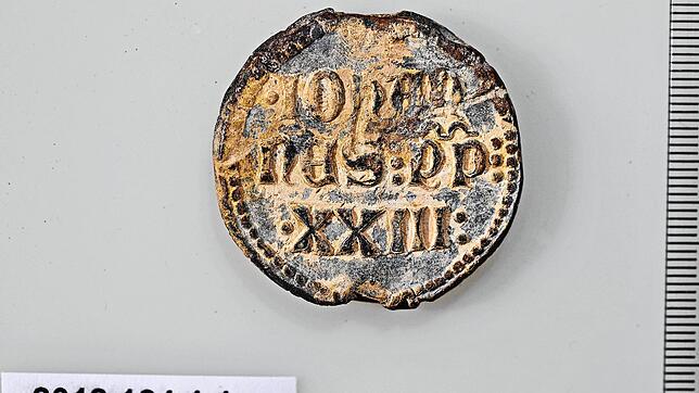 Bleisiegel von Papst Johannes XXIII. mit zirka 4 cm Durchmesser.
