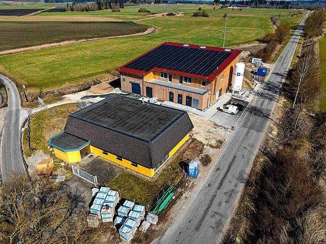 Blick auf das neue Wasserwerk in Bad Dürrheim, das auch Brigachtal versorgt.