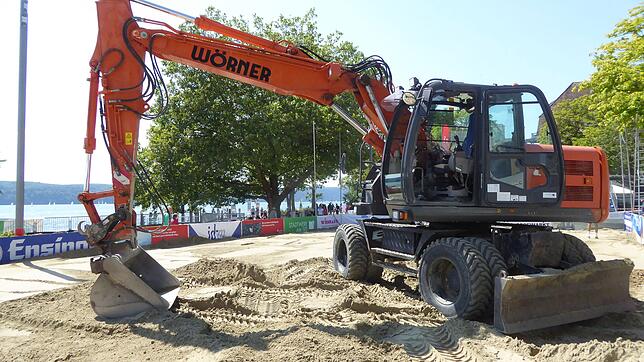 Vorbereitungen für die Beach Days.