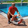 Rettungsschwimmer Andreas Hessenauer bei der Arbeit.