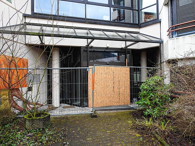 Die ehemalige Hochrhein-Eggbergklinik, ein leerstehendes Gebäude, das zeitweise von ungebetenen Gästen bewohnt wird. 2020 gab es einen ...