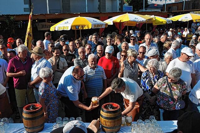 Bild 6: Sonnenstrahlen und Feststimmung in Markdorf