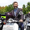 Außer Konkurrenz und mit einem nicht hochmotorisierten Zweirad: Georg Ziegler, Organisator des Distinguished Genleman&lsquo;s Ride in ...
