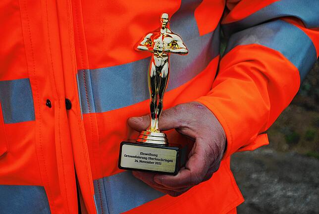 Kleine Oscars gab es beim Festakt für die Ortsumfahrung.