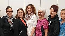 Die Vorstandschaft Landfrauen Lausheim (von links): Christa Bundschuh, Simone Wiesmann, Silvia Kalinasch und Alexandra Würth, Korinna ...