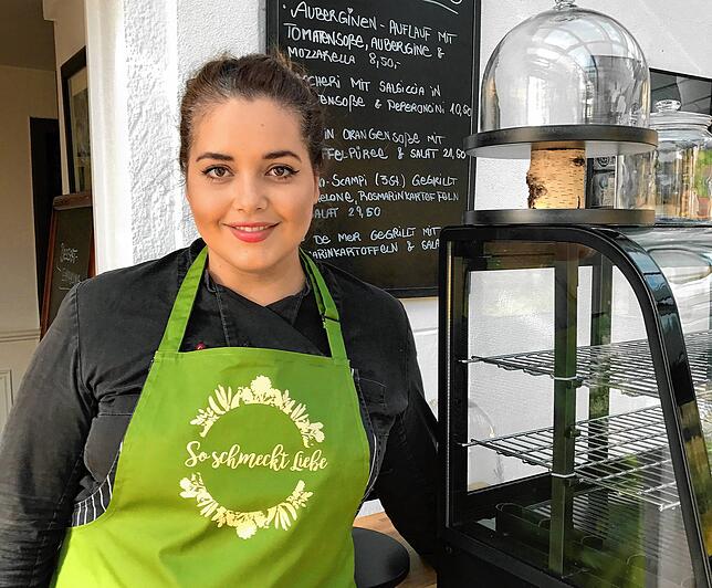 Luisa Zerbo in ihrem Café im Da Gino