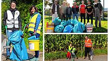 Im östlichen Landkreis haben am Freitag und Samstag zahlreiche Initiativen beim World Cleanup Day Müll gesammelt: Die Mitarbeiter von ...