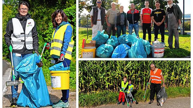 Im östlichen Landkreis haben am Freitag und Samstag zahlreiche Initiativen beim World Cleanup Day Müll gesammelt: Die Mitarbeiter von ...
