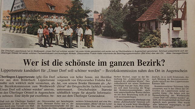 &bdquo;Wer ist die schönste im ganzen Bezirk&ldquo; &ndash; so titelte der SÜDKURIER am 11. August 1994.