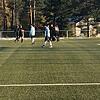 Die Spieler des FV Marbach bejubeln den ersten Treffer durch Florian Ehmann.