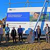 Bei herrlichem Herbstwetter wurde der Spatenstich für die Markelinger Kindertagesstätte gefeiert (von links): Regina Brütsch (AWO), ...