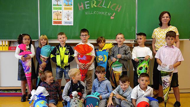 Die Grundschulförderklasse der Burgbergschule mit ihrer Klassenlehrerin Ursula Dodenhöft.
