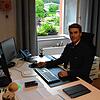 Bürgermeister Adrian Probst an seinem Arbeitstisch. Die Corona-Krise ist auch an der Domstadt nicht spurlos vorübergegangen. Wichtig ist ...