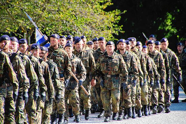 Bild 14: Abschiedsappell für die Soldaten des Jägerbataillons 292
