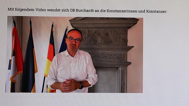 Oberbürgermeister Uli Burchardt wendet sich in einer Video-Botschaft an die Konstanzer Bevölkerung. Anlass sind die zu erwartenden ...
