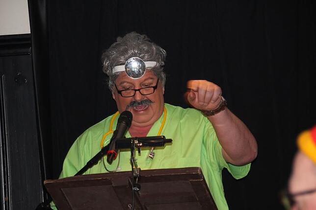 Harald Messner ist bisher noch nie in der Butte beim Dorferschoppen gestanden.