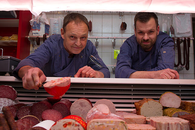Darf's ein bisschen mehr sein? Johannes Hierling (links) und Simon Reiner.