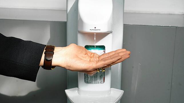 Corona-Vorsichtsmaßnahmen im Kreiskrankenhaus Lörrach.