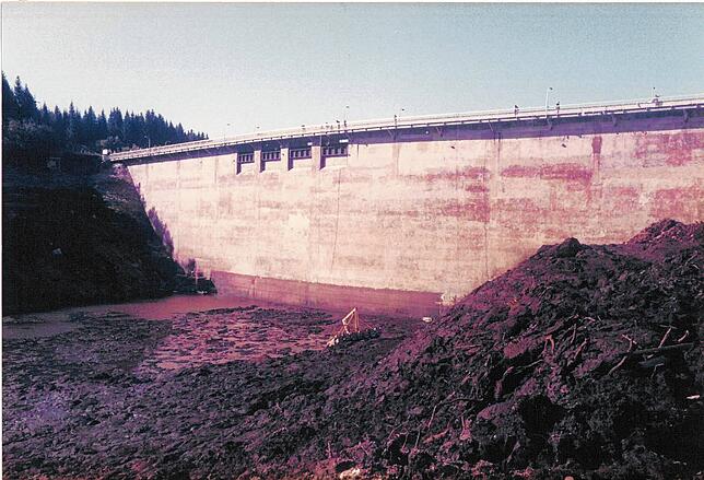 Bild 11: Faszinierende Bilder: so sah der leere Schluchsee 1983 aus