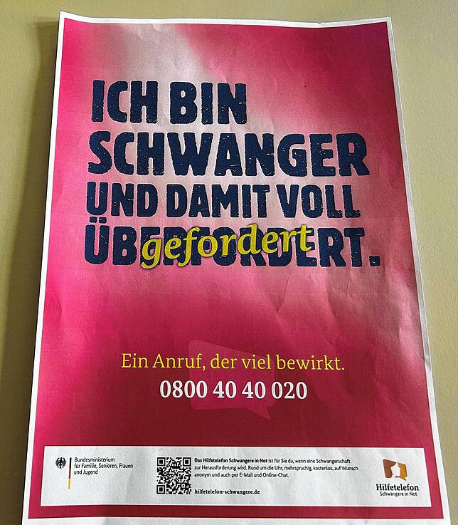 Rund um die Uhr besetzt ist das Hilfetelefon für Schwangere in Not.