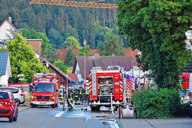 Bild 12: Hausbrand in Hausen vor Wald: 70 Feuerwehrmänner im Einsatz