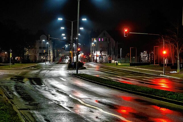 Gespenstische Ruhe: Auf der Bertholdstraße, einer der meistbefahrenen Straßen in Villingen, herrscht nach 20 Uhr gespenstische Ruhe.