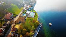 Das Frei- und Strandbad in Meersburg mit Liegewiese, Sprungturm und Schwimmbecken ist noch verwaist. Der Betreiber, die Meersburg ...